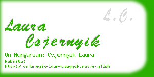 laura csjernyik business card